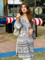 Luxury Embroidery 2pis (White)