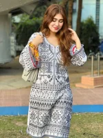 Luxury Embroidery 2pis (White) - Image 2