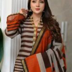 maasari Silk 3 piece set ( Sply Orange )