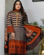 maasari Silk 3 piece set ( Sply Orange ) - Image 3