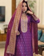 New katan 3piece set ( Purple ) - Image 2
