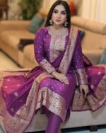 New katan 3piece set ( Purple ) - Image 3