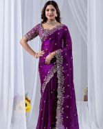 Madhuri Sharee ( Purple )